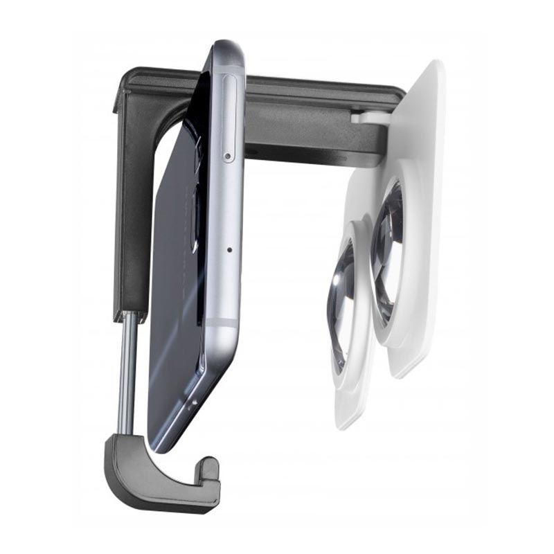 Visore per la realtà virtuale. | Viewer for virtual reality.