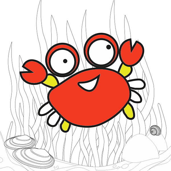 Rijecni - Rak River Crab - COLORing