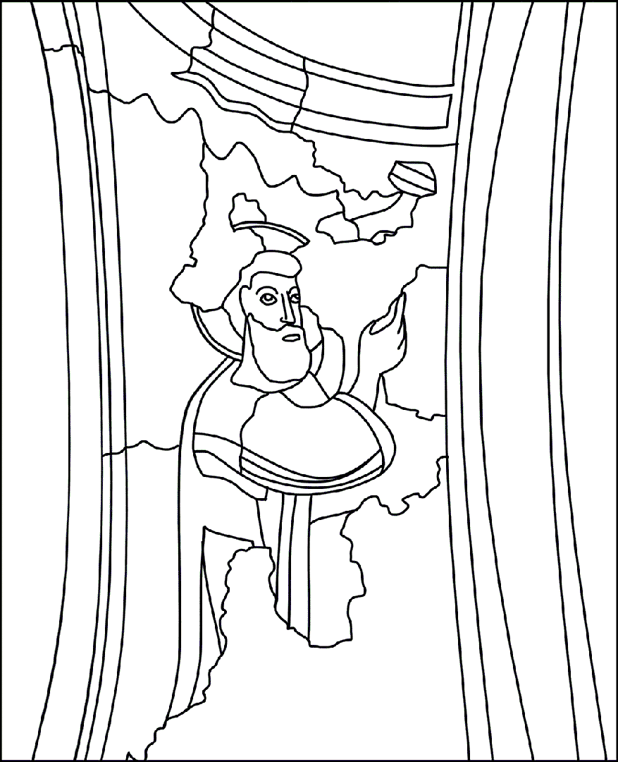 Colora l'illustrazione di Mosè | Battistero di Concordia Sagittaria - ARTing