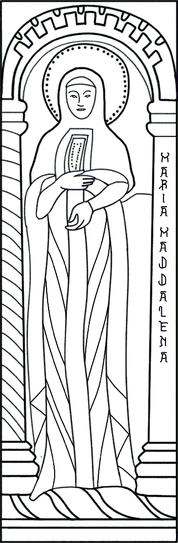 Colora l'illustrazione di Santa Maria Maddalena | Battistero di Concordia Sagittaria - ARTing
