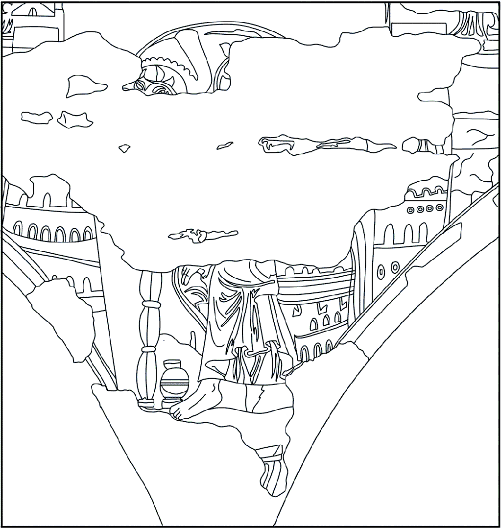 Colora l'illustrazione di San Luca | Battistero di Concordia Sagittaria - ARTing