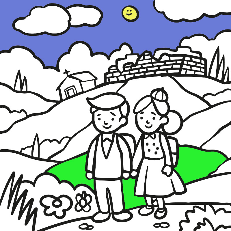 Il Castello Nascosto - The Hidden Castle - COLORing