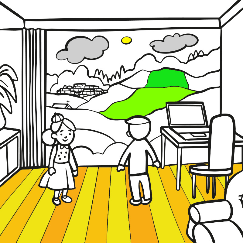 Un Salto nel Passato - A jump in the past - COLORing