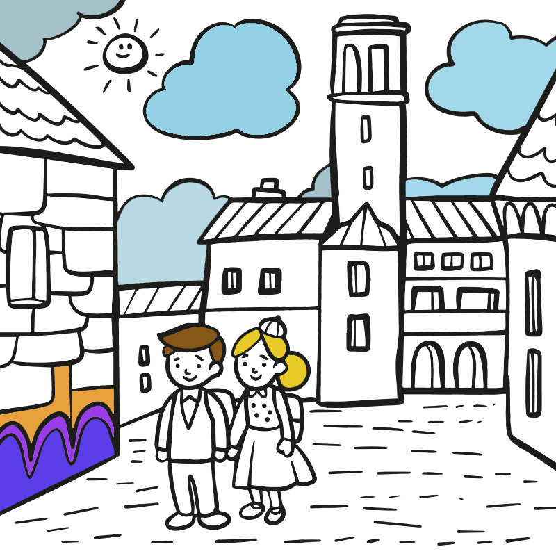 Alla Scoperta del Medioevo - Discovering the Middle Ages - COLORing