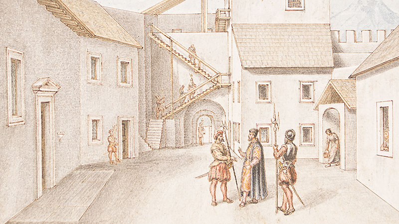 Manoscritto - Parte interna del Castello