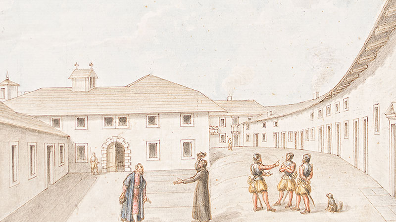 Manoscritto - Interno del Castello