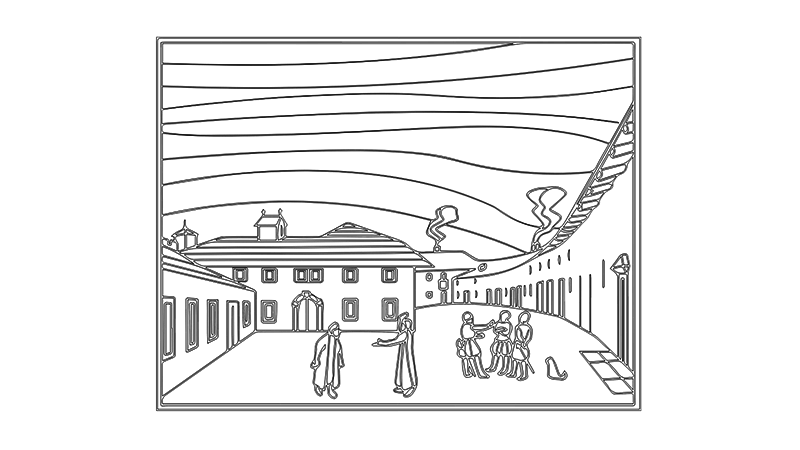 Manoscritto - Interno del Castello - ARTing