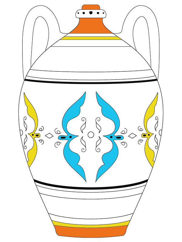 Jar with the deer - COLORing