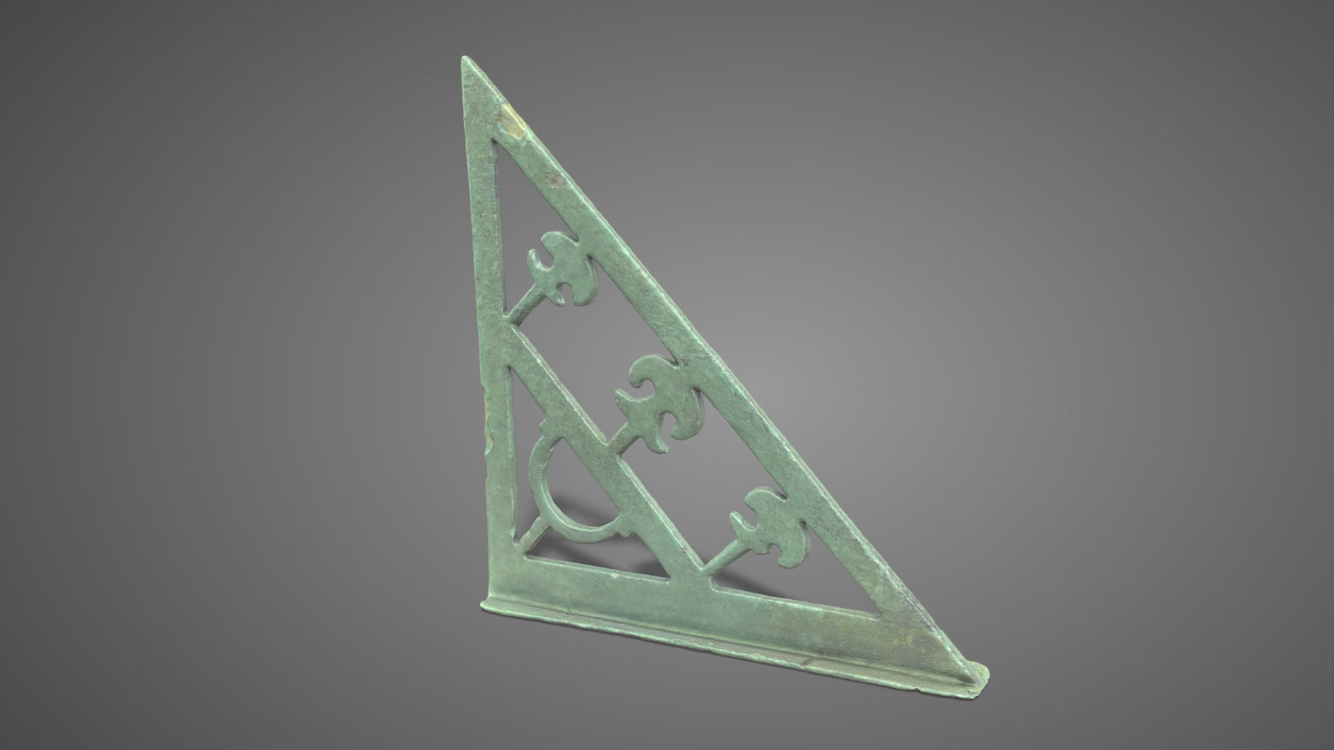 Squadra in bronzo | Bronze set Square - 3D Model