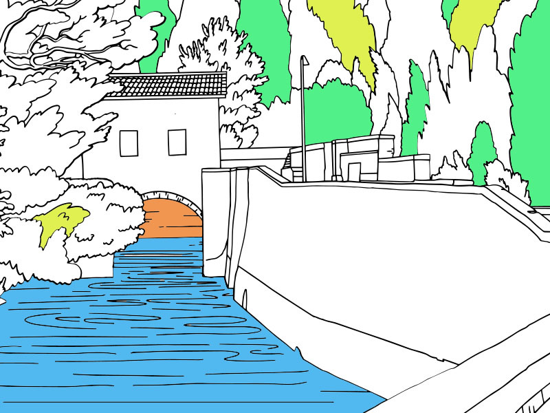 La prevenzione degli allagamenti. Flood prevention. - COLORing