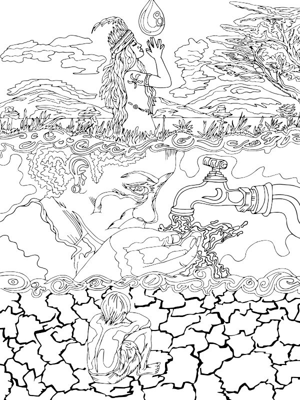 Colora: You can change the world with actions. Join the cause of taking care of water (2020). | The Water We Want - ARTing